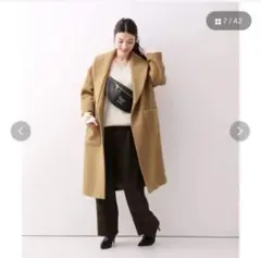 SpickandSpan エアリーウールビーバーショールカラーコート