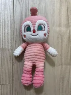 アンパンマンミュージアム　コーデュロイ ぬいぐるみ ドキンちゃん　キーホルダー