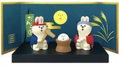 コンコンブル 餅つきうさぎセット 満月だんらん デコレ DECOLE