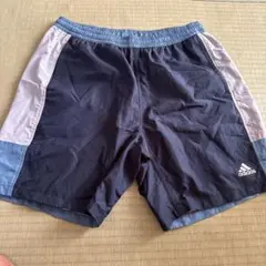 adidas ネイビー/ライトブルー ショートパンツ XL