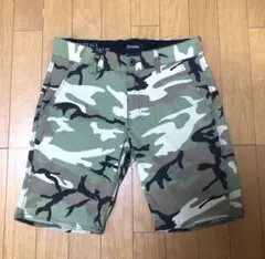 【美品】BRIXTON ATショートパンツ 速乾水陸両用 マルチカモ アウトドア