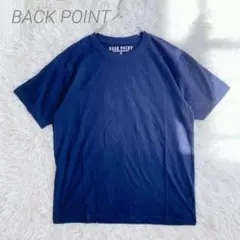 美品◆バックポイント クルーネックTシャツ【M】コットン100% ノームコア
