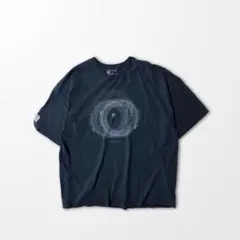 ヴィンテージ 円形　グラフィック　Tシャツ ブラック フェード USA　古着