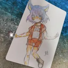 【一点物】オリジナル手描き原画イラスト えっほっえっほっ