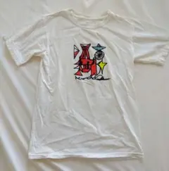 アートプリント ホワイト Tシャツ