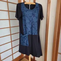 TSUMORI CHISATO　半袖ワンピース　アシンメトリー　Mくらい