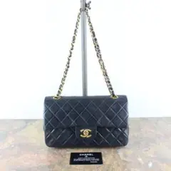 CHANEL シャネルココマークターンロックWフラップチェーンショルダーバッグ