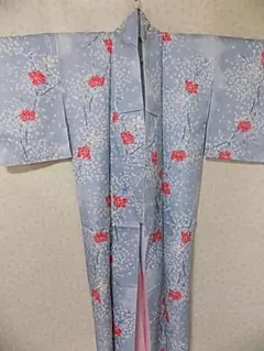 63466 レディース 着物 グレー