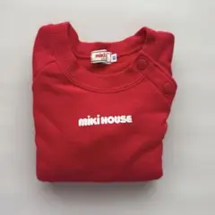 mini HOUSE ミキハウス レッド 赤 トレーナー 80cm