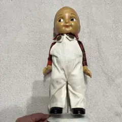 buddy lee 人形 オーバーオール チェック柄シャツ