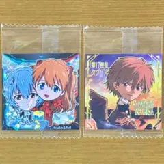 エヴァ シールウエハース2 SRアスカ&レイ SEC渚カヲル 2枚セット