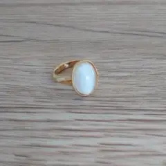 gren ホワイトガラスリング