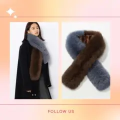 定価40,700円 トゥモローランド リアルファー ストール マフラー