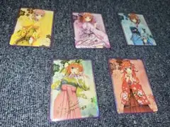 五等分の花嫁 サイン カード 5枚セット
