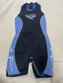 BILLABONG ショートジョン ウェットスーツ 黒/青 レディース12