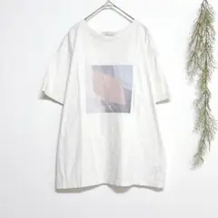 6652 キヌアブティック 半袖プリントカットソー トップス Tシャツ シンプル