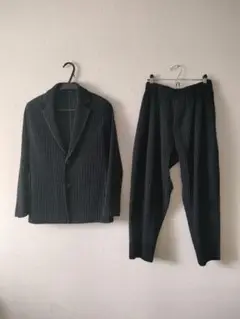 美品 HOMMEPLISSE オムプリッセ プリーツ ジャケット セットアップ BASICS – isseymiyake.com