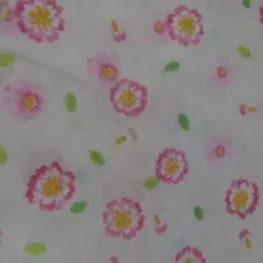 手書き風　花柄　生地　ハンドメイドに　未使用