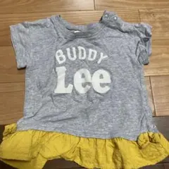 BUDDY LEE フリル付きTシャツ 90cm グレー/イエロー