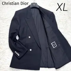 【美品】Christian Dior 銀ボタン ダブルブレスト ブラック A6