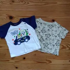 WanWan & U-tan Tシャツ 80サイズ 2枚セット