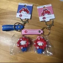 大阪万博ミャクミャク　サンリオキーホルダー　ハローキティ　マイメロディ