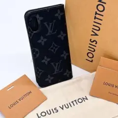 【美品】ルイヴィトン モノグラム・エクリプス iPhoneケース 付属品付き