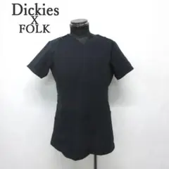 MY1159▲Dickies▲コラボFOLK　医療白衣男女兼用 ネイビー