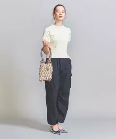 BEAUTY&YOUTH UNITED ARROWS ナイロン カーゴパンツ 紺