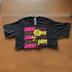 ZUMBA クロップドTシャツ 黒