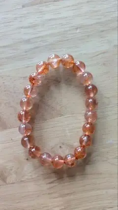 オレンジ 天然石 ブレスレット