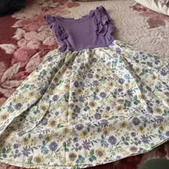 美品✨ any FAM 花柄ノースリーブワンピース 140