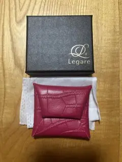新品★牛革コインケース小銭入れピンク クロコ型押し