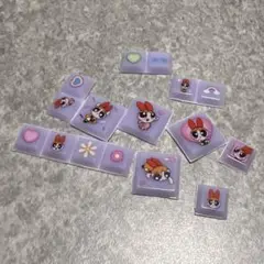パワーパフガールズ パワパフ タイルシール パープル 紫 ブロッサムのみ