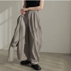 ETRE TOKYO キャバルリーツイルワイドパンツ S