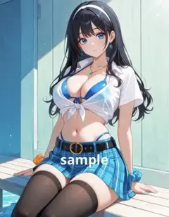 AIイラスト　美女 L版サイズ 1点物 B63