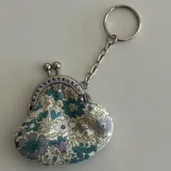 リバティ ハンドメイド がま口キーホルダー742