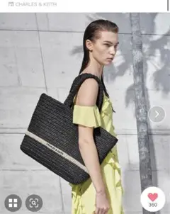 【未使用】CHARLES & KEITHカゴバッグ ブラック×ベージュ A4可 2025年最新】Charles & Keith レディース かごバッグの人気