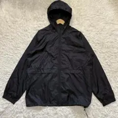 OLD UNIQLO ブラックナイロンジャケット フード付 L オールドユニクロ