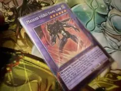 遊戯王 M・HERO ダーク・ロウ 英版 エクストラシークレット 美品