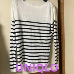 UNIQLO 麻100 長袖トップス　ゆったり