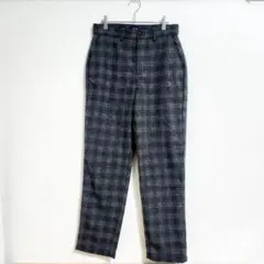 GAP スラックス グレー M チェック柄 秋冬 厚手 カジュアル 上品 美品