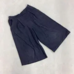UNIQLO KIDS デニム風 ガウチョパンツネイビー