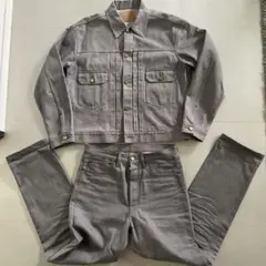 unused 20aw デニムジャケット デニム セットアップ 希少 グレー unused 20aw デニムジャケット デニム セットアップ 希少 グレー