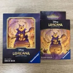【新品未開封】ロルカナ　プーさん　デッキケース&スリーブ2点セット