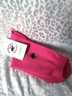 Ralph Lauren ピンク メッシュソックス
