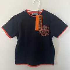 WAM WAM Tシャツ 120cm 黒/オレンジ