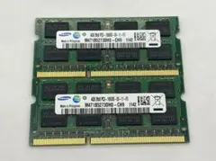 ノートPC用メモリ 4GB×2 (合計8GB) PC3-10600S