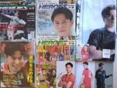 髙橋藍　高橋藍　9点セット　まとめ売り　ポストカード　雑誌　フェイスタオル