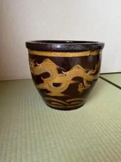 ピータン壺 水瓶 壺 特大壺 メダカ鉢 龍 アンティーク 焼き物 urn jar ピータン壺 水瓶 壺 特大壺 メダカ鉢 龍 アンティーク 焼き物